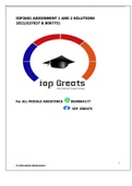 IOP2601 2021 ASSIGNMENT 1 AND 2 SOLUTIONS