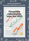 Samenvatting KWT P3: "Financiële rekenkunde voor het HEO"