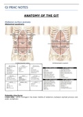 Anatomy of the GIT Notes Summary - A Comprehensive Summary 