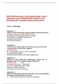 NUR 2063; ESSENTIALS OF PATHOPHYSIOLOGY FULL SOLUTION PACK UPDATED 2024/2025.