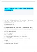 NURS 1140 Ch. 1 & 2 EAQs Exam Questions and answers