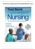 FULL TEST BANK FUNDAMENTALS OF NURSING THE ART AND SCIENCE OF PERSON-CENTERED CARE 10TH EDITION ;COMPLETE SOLUTION