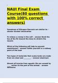 NAUI Final Exam Course(80 questions with 100- correct answers).