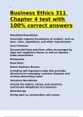 Business Ethics 311 Chapter 4 test with 100- correct answers.