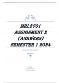 MRL3701 Assignment 2 (ANSWERS) Semester 1 2024