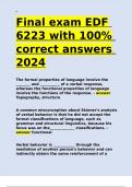 Final exam EDF 6223 with 100- correct answers 2024