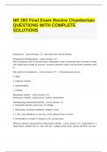 NR 283 Final Exam Review Chamberlain QUESTIONS WITH COMPLETE SOLUTIONS.