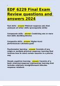 EDF 6229 Final Exam Review questions and answers 2024.d