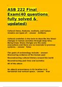 ASB 222 Final Exam(40 questions fully solved & updated)