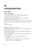 Samenvatting van alle hoorcolleges van Behandelmethoden.