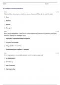 FEMA Final Exam ICS 100: IS-100.C: Introduction to the Incident Command System (Final Exam for: IS-100.C: Introduction to the Incident Command System, ICS 100 Which NIMS Management Characteristic may include gathering, analyzing, and assessing weather ser