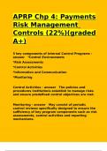 APRP Chp 4 Payments Risk Management Controls (22-)(graded A+)