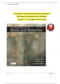 TEST BANK For An Introduction to Brain and Behavior, 7th Edition by Bryan Kolb, Ian Q. Whishaw, Verified Chapters 1 - 16, Complete Newest Version