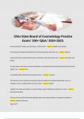 Ohio State Board of Cosmetology Practice Exam/ 100+ Q&A/ 2024-2025