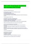 NSC 3361 Final Exam Questions and Answers All Correct