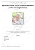 Airway Breathing (Oxygenation) Pneumonia Chronic Obstructive Pulmonary Disease Clinical Reasoning Case Study Medical surgical (NUR 201) Pneumonia-COPD case study solutions