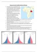 Geography A level: Population: Reasons for the Fertility Decline in Ethiopia