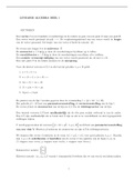 Samenvatting Lineaire Algebra (deel 1)