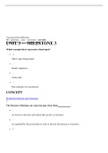 Sophia __ Microeconomics Unit 3 Milestone 3 /Sophia __ Microeconomics Unit 3 Milestone 3 Questions And Answers (Top Score)