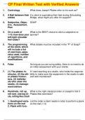 CP Final Written Test with Verified Answers