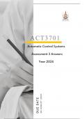 ACT3701 Assessment 3 Answers Year 2024