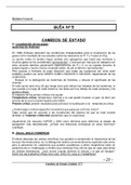 Guía de ejercicios con respuestas: Cambios de Estado - Química General - UNLu