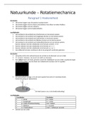 Samenvatting natuurkunde rotatiemechanica vwo4