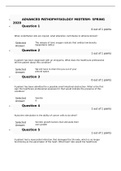 NURS 6501N Midterm Exam with Answers (Spring 2020 - 100/100)