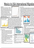 Geography A Level: Migration: Mexico to USA international Migration