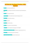 UCI Bio 93- Pre-Exam Practice |100%  Correct