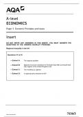 AQA A-Level Economics 2024 Paper 3 AND Insert: Economic Principles and Issues