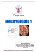 les étapes bref de l'embryologie 