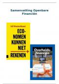 Samenvatting Openbare Financiën (690227-B-6)