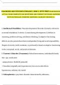 DIAGNOSIS AND PSYCHOPATHOLOGY; DSM 5- EPPP PREP EXAM NEWEST ACTUAL EXAM COMPLETE 330 QUESTIONS AND CORRECT DETAILED ANSWERS WITH RATIONALES (VERIFIED ANSWERS) |ALREADY GRADED A+