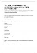 NR511 CH 8 EENT PROBLEMS QUESTIONS AND ANSWERS WITH SOLUTIONS 2024