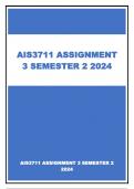 AIS3711 ASSIGNMENT 3 SEMESTER 2 ANSWERS  2024