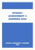 BTE2601 ASSIGNMENT 4 ANSWERS  2024