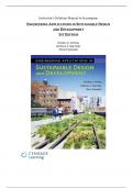 Solution Manual for Engineering Applications in Sustainable Design and Development, 1st Edition