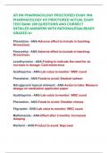 ATI RN PHARMACOLOGY PROCTORED EXAM /RN  PHARMACOLOGY ATI PROCTORED ACTUAL EXAM  TEST BANK 200 QUESTIONS AND CORRECT  DETAILED ANSWERS WITH RATIONALES|ALREADY  GRADED A+