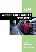 AIS2603 ASSIGNMENT 1 SEMESTER 2 2024