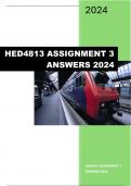 HED4818 ASSIGNMENT 3 ANSWERS 2024