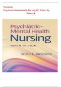 Test Bank For Psychiatric Mental Health Nursing, 9th Edition (Sheila L. Videbeck,2022) Latest Edition ,All Chapters 1-24