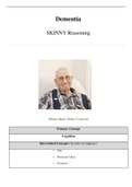 Case Study Dementia, SKINNY Reasoning, William “Butch” Welka, 72 years old, (Latest 2021) Correct Study Guide, Download to Score A