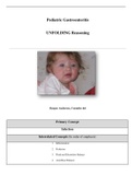 Case Study Pediatric Gastroenteritis, UNFOLDING Reasoning, Harper Anderson, 5 months old, (Latest 2021) Correct Study Guide, Download to Score A