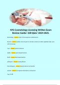 NYS Cosmetology Licensing Written Exam Review Guide/ 228 Q&A/ 2024-2025. 