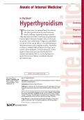 Hyperthyroidism. Questions & 100% Verified Correct Answers with complete solutions (Latest update 2024 2025