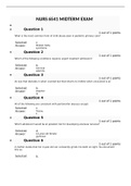 NURS 6541 Midterm Exam - Question and Answers