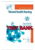 Test Bank For Introductory Mental Health Nursing 4th Edition Womble Kincheloe Test Bank Complete Solution.