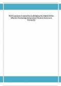 WGU MCIN Capstone Proposal Form (Bridging the Digital Divide- Effective Technology Integration) Western Governors University