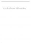 Introduction to Sociology - 2nd Canadian Edition